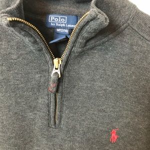 Boys Polo Zip Sweatshirt